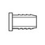 4" PVC Barbed Lay Flat Insert Plug
