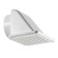 4" White Plastic Recessed Soffit Exhaust Vent w/ Damper & Screen