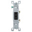 Single-Pole Framed Grounding Toggle Light Switch - Brown (120V)