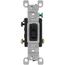3-Way Framed Grounding Toggle Light Switch - Black (120V)