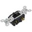 3-Way Framed Grounding Toggle Light Switch - Black (120V)
