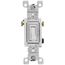 3-Way Framed Non-Grounding Toggle Light Switch - White (120V)