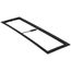 24" x 6" Standard Return Air Grill Wall Frame, for Unfiltered Air Flow