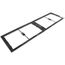 30" x 6" (1) or 14" x 6" (2) Windowed Return Air Grill Wall Frame, Clear Film for Restriction of Dirt and Air