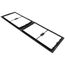 30" x 6" (1) or 14" x 6" (2) Windowed Return Air Grill Wall Frame, Clear Film for Restriction of Dirt and Air