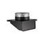 6" Black Plastic Soffit Exhaust Vent w/ Damper & Screen, 3" Pipe