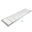 32" x 8" White Baseboard Return Air Grille (657 Series)