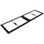 30" x 8" (1) or 14" x 8" (2) Standard Return Air Grill Wall Frame, for Unfiltered Air Flow