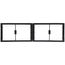 30" x 8" (1) or 14" x 8" (2) Windowed Return Air Grill Wall Frame, Clear Film for Restriction of Dirt and Air