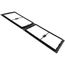30" x 8" (1) or 14" x 8" (2) Windowed Return Air Grill Wall Frame, Clear Film for Restriction of Dirt and Air