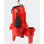 RL50WA 115V, 1/2 HP, 7200 GPH Sewage Pump w/ Piggyback Tethered Switch, 20 ft. Power Cord (Red)