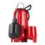 RL-SC33T 115V, 1/3 HP, 3350 GPH Cast Iron Sump Pump w/ Tethered Float Switch, 10 ft. Cord (Red)