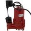 RL-SC50V 115V, 1/2 HP, 4300 GPH Cast Iron Sump Pump w/ Vertical Switch, 10 ft. Cord (Red)