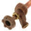 Model 14 6", 1/2" x 3/4" Sweat Inlet Wall Faucet w/ Metal Handle