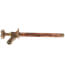 Model 14 8", 1/2" x 3/4" Sweat Inlet Wall Faucet w/ Metal Handle