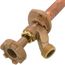 Model 14 10", 1/2" MPT x Sweat Inlet Wall Faucet w/ Metal Handle