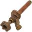 Model 14 4", 1/2" MPT x Sweat Inlet Wall Faucet w/ Metal Handle
