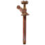 Model 14 6", 1/2" MPT x Sweat Inlet Wall Faucet w/ Metal Handle