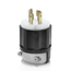 20A, 277/480V 3-Phase Y, NEMA L19-20P, 4P, 4W, Locking Plug, Non-Grounding (Black/White)