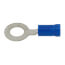 Vinyl Insulated Closed Ring Terminal, 18-14 AWG, Bolt 1/4" (Copper)