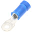 Vinyl Insulated Closed Ring Terminal, 18-14 AWG, Bolt #4 (Copper)
