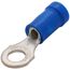 Vinyl Insulated Closed Ring Terminal, 18-14 AWG, Bolt #8 (Copper)