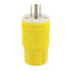 Industrial Grade Straight-Blade Water-Tight Plug, 15A, NEMA 5-15P - Yellow (2P, 125V)