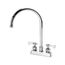 Royal Series 4" Center Deck Mount Kitchen Faucet w/ 8-1/2" Wide Gooseneck Spout, 15-302L