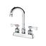 Royal Series 4" Center Deck Mount Kitchen Faucet w/ 3-1/2" Wide Gooseneck Spout, 15-325L