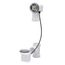 TurnControl 17" - 24" PVC Plastic Tub Waste w/ 27" Cable - less Trim