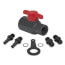1/4" PVC Lab Ball Valve FKM Kit w/ 1/4" Tubing