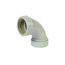 2" Labline Flame Retardant Polypropylene Acid Waste 90-Degree Elbow, W182