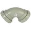 3" Labline Flame Retardant Polypropylene Acid Waste 90-Degree Elbow, W183