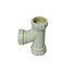1-1/2" Labline Flame Retardant Polypropylene Acid Waste Cleanout Tee, W2015