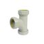 2" Labline Flame Retardant Polypropylene Acid Waste Sanitary Tee, W202