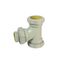 3" x 2" Labline Flame Retardant Polypropylene Acid Waste Reducing Sanitary Tee, W2032