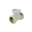 3" Labline Flame Retardant Polypropylene Acid Waste Cleanout Tee, W2035