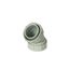 2" Labline Flame Retardant Polypropylene Acid Waste Loose Nut 45-Degree Elbow, W212