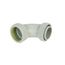 2" Labline Flame Retardant Polypropylene Acid Waste Loose Nut 90-Degree Elbow, W292