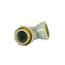 3" Labline Flame Retardant Polypropylene Acid Waste Loose Nut 90-Degree Elbow, W293