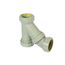 2" Labline Flame Retardant Polypropylene Acid Waste Combo Wye and 45-Degree Elbow, W3725