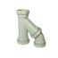 4" Labline Flame Retardant Polypropylene Acid Waste Combo Wye and 45-Degree Elbow, W3745