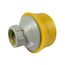 4" x 1-1/2" Labline Flame Retardant Polypropylene Acid Waste Loose Nut Reducing Coupling, W3941