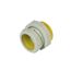 4" x 3" Labline Flame Retardant Polypropylene Acid Waste Loose Nut Reducing Coupling, W3943