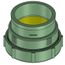 4" Labline Flame Retardant Polypropylene Acid Waste Duriron Adapter, W464