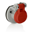 Cam-Type Male/Female Panel Mount Receptacle Enclosure w/ Automatic Closing LidSS Spring (Red)