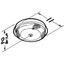 157 Low Profile Fan Forced Ceiling Heater w/ Enclosed Sheathed Element - Aluminum (1250W, 120VAC)