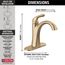 Arvo 1 Handle Centerset Bathroom Faucet (Champagne Bronze), 15840LF-CZ