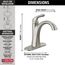 Arvo 1 Handle Centerset Bathroom Faucet (Spotshield Brushed Nickel), 15840LF-SP