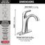 Arvo 1 Handle Centerset Bathroom Faucet (Chrome), 15840LF